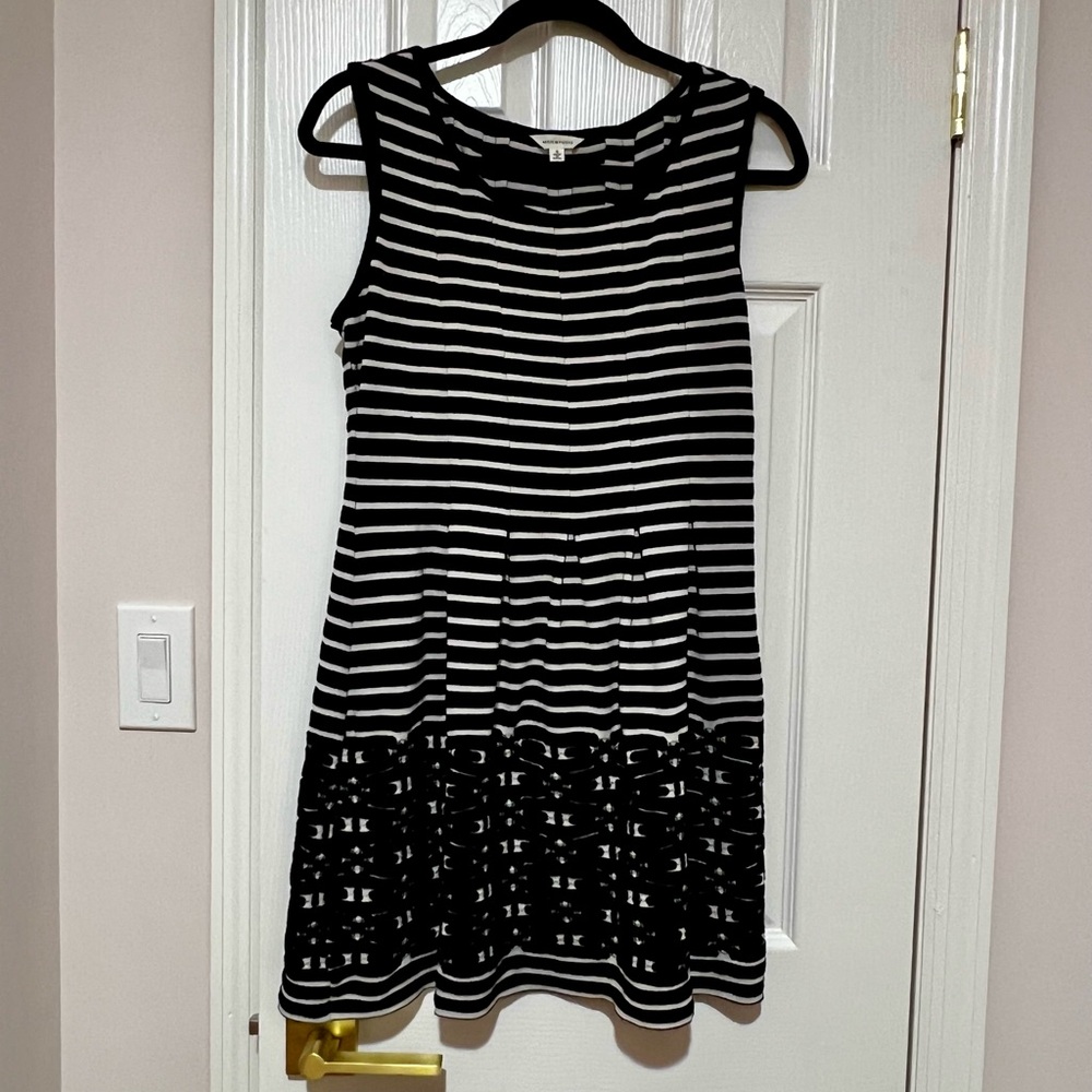 Max Studio Textured Striped Dress